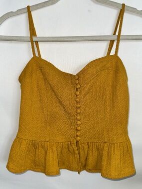 Forever 21 | Mustard Yellow Cami Crop Top | S